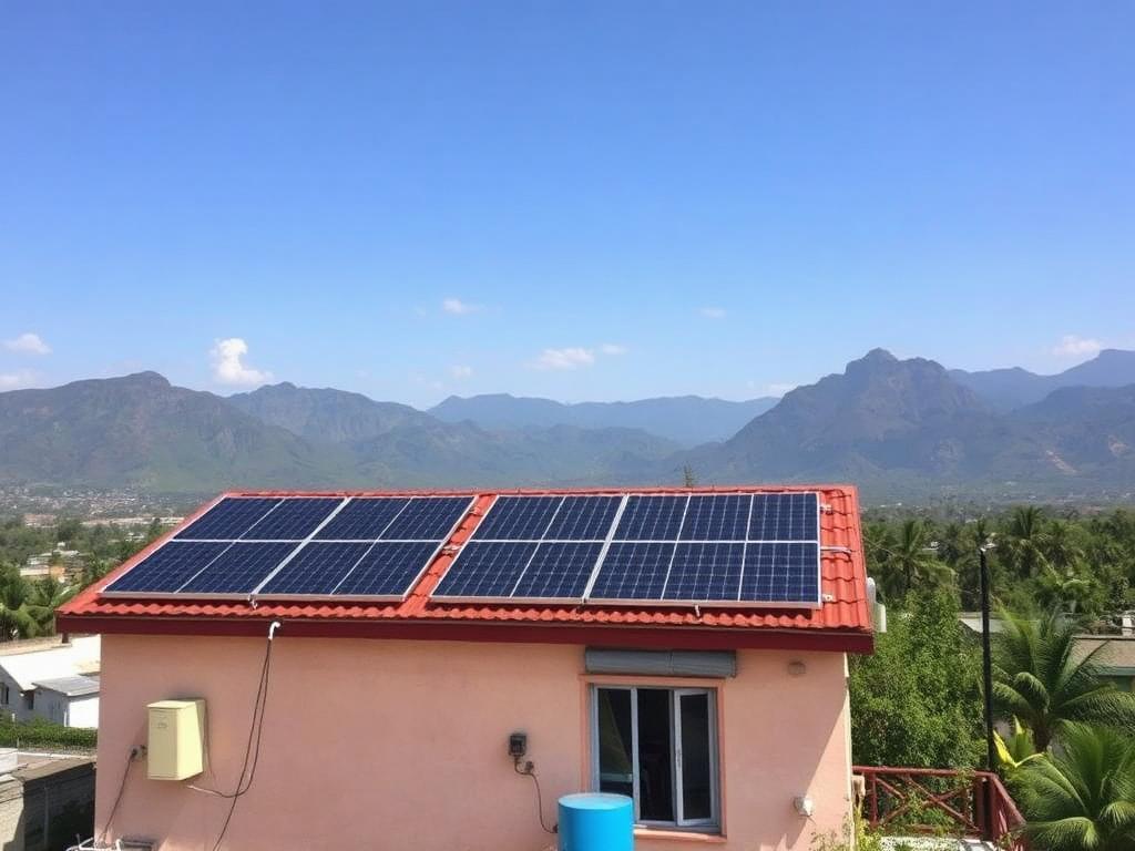 10 kW residential rooftop solar system in Dehradun
